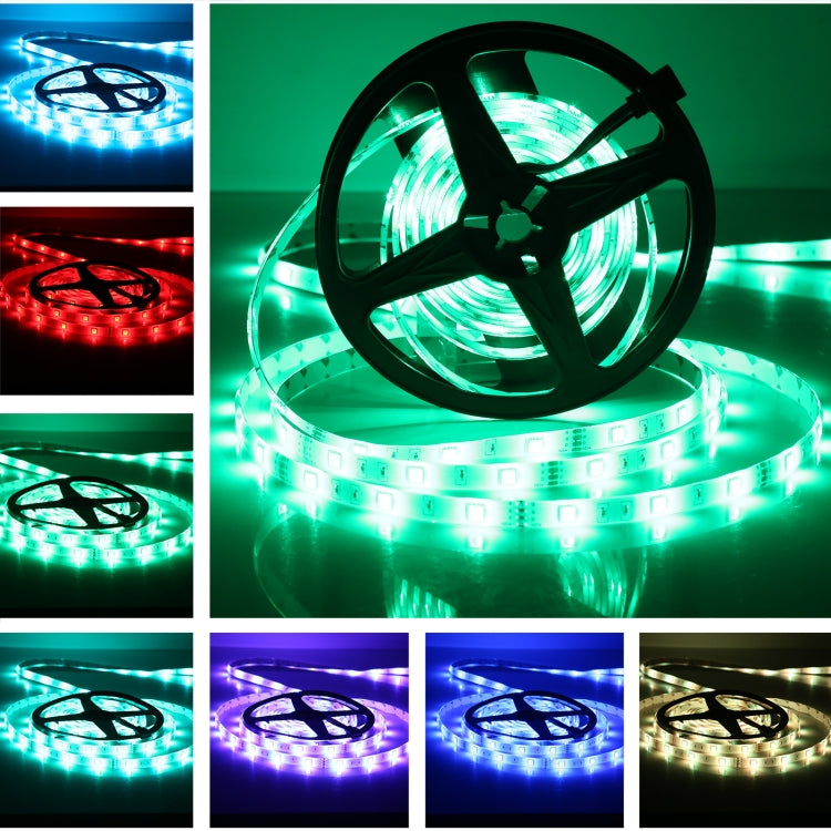 5m 150 LEDs SMD 5050 IP65 Waterproof Bluetooth RGB Light Strip with 24-keys Remote Control, EU Plug My Store