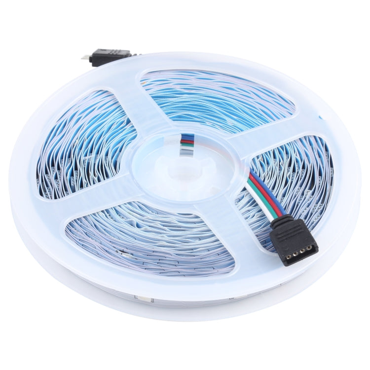 20m 600 LEDs SMD 5050 IP44 Waterproof RGB Light Strip with 24-keys Bluetooth + Music Remote Control, EU Plug-Reluova