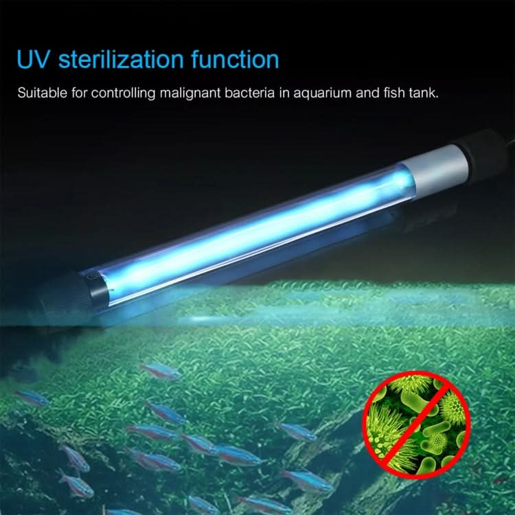 UV-003 3W Ultraviolet Germicidal Lamp Disinfection Light for Aquarium, EU Plug - Reluova