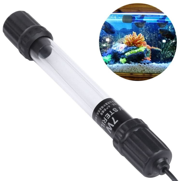 UV-007 7W Ultraviolet Germicidal Lamp Disinfection Light for Aquarium, EU Plug - Reluova