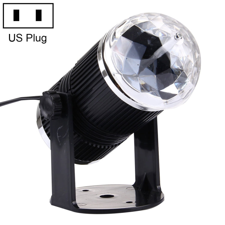 3W Mini Rotating Magic Ball LED Stage Light , US Plug My Store