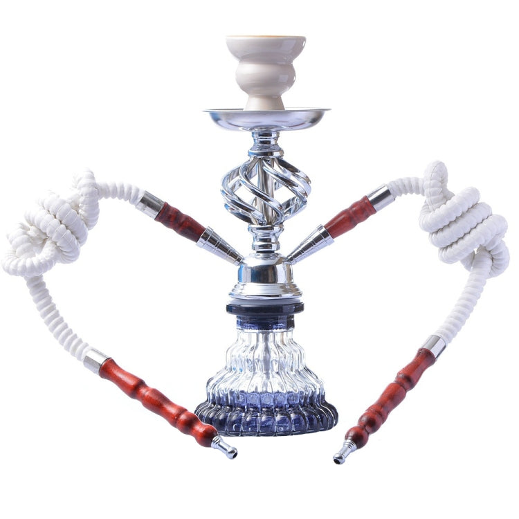 MHQ-1 Double Pipe Hookah Glass Pot Set My Store