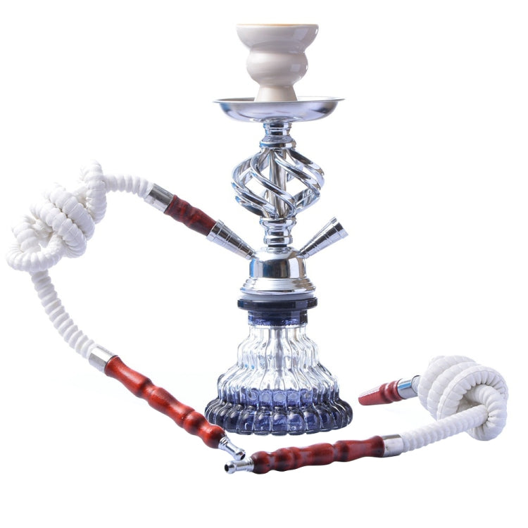 MHQ-1 Double Pipe Hookah Glass Pot Set My Store