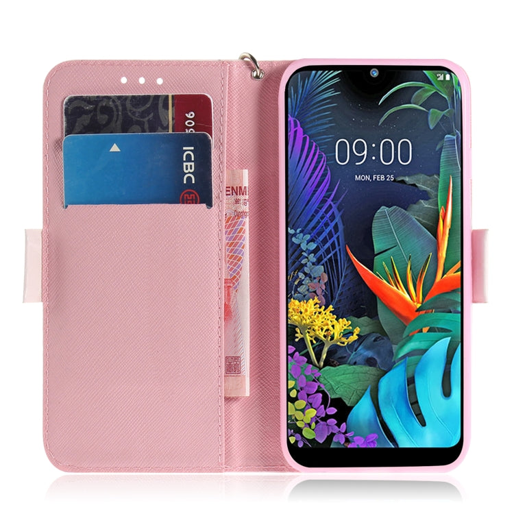 3D Painting Mognolia Pattern Coloured Drawing Horizontal Flip Leather Case for LG K50, with Holder & Card Slots & Wallet-Reluova