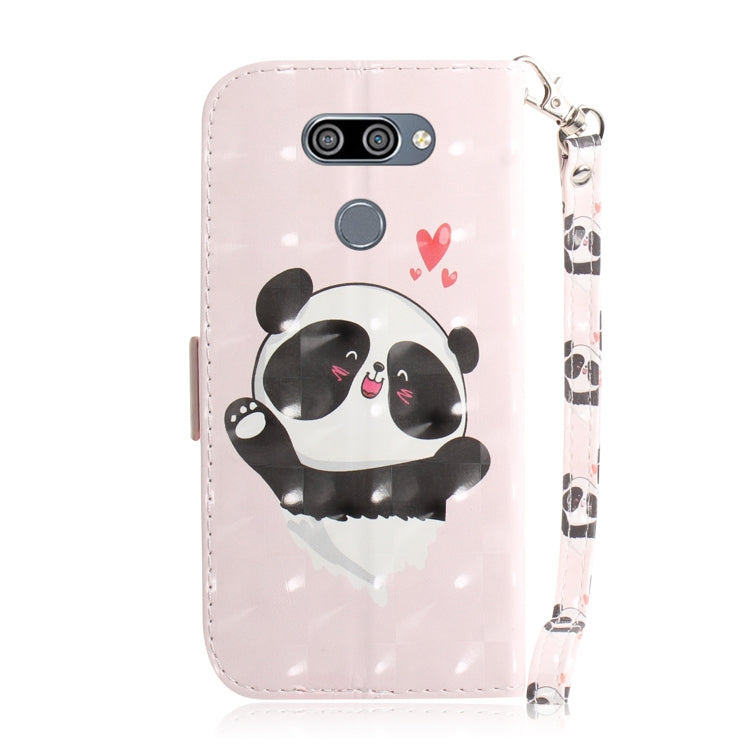 3D Painting Love Bear Pattern Coloured Drawing Horizontal Flip Leather Case for LG K50, with Holder & Card Slots & Wallet-Reluova