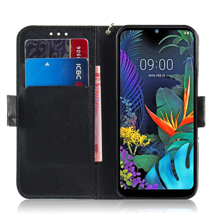 3D Painting Zoo Pattern Coloured Drawing Horizontal Flip Leather Case for LG K50, with Holder & Card Slots & Wallet-Reluova