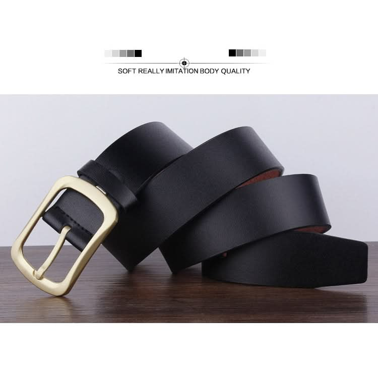 Dandali YY23 Men Retro Antique Pin Buckle Leather Belt Waistband, Length: 95-115cm Reluova