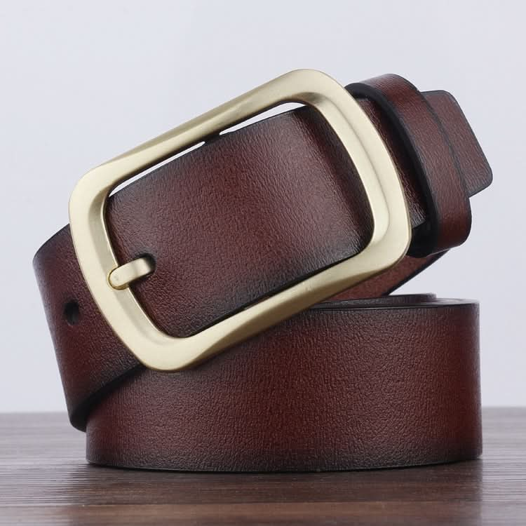 Dandali YY23 Men Retro Antique Pin Buckle Leather Belt Waistband, Length: 95-115cm Reluova