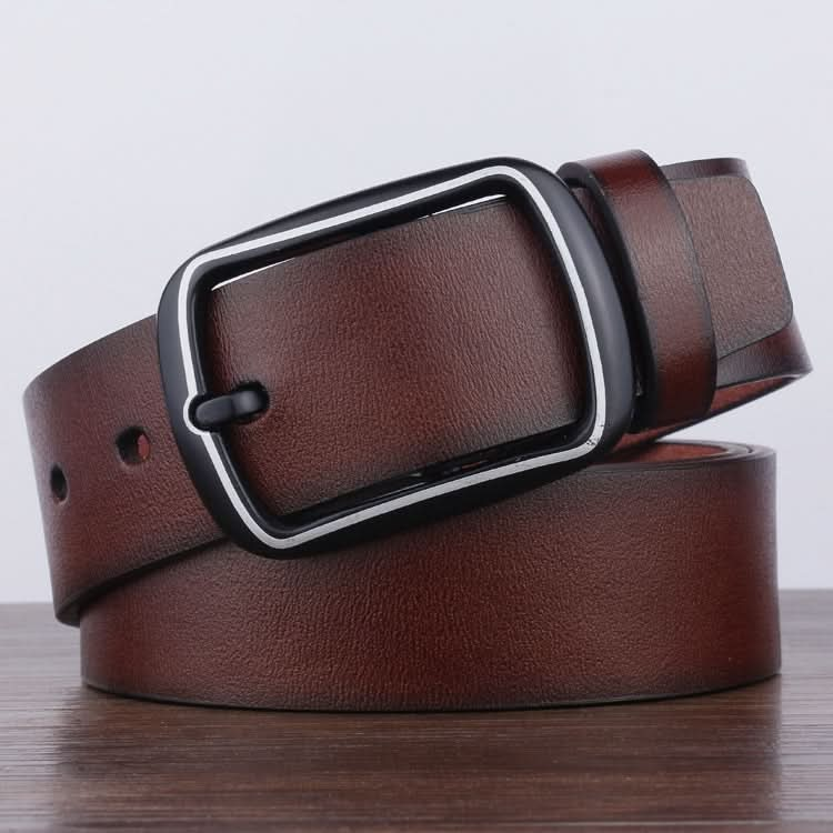 Dandali YY25 Men Fashion Retro Buckle Leather Belt Waistband, Length: 110cm Reluova