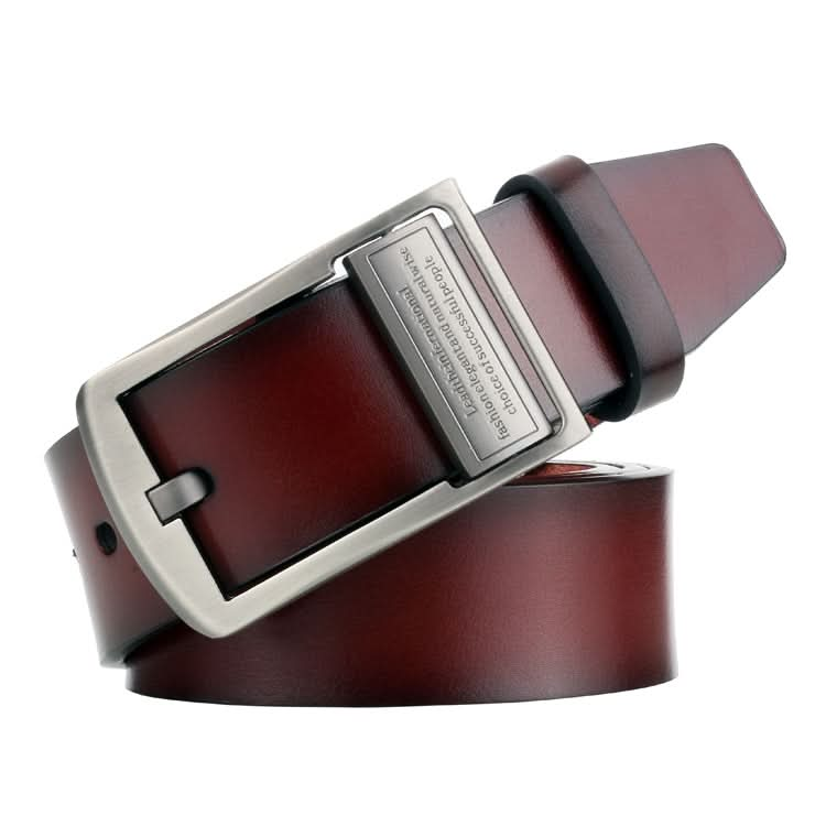 Dandali L8019 Men Casual Antique Pin Buckle Leather Belt Waistband, Size: 110-125cm Reluova