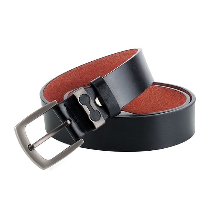 Dandali L8026 Men Casual Antique Alloy Buckle Leather Belt Waistband, Size: 110-125cm Reluova