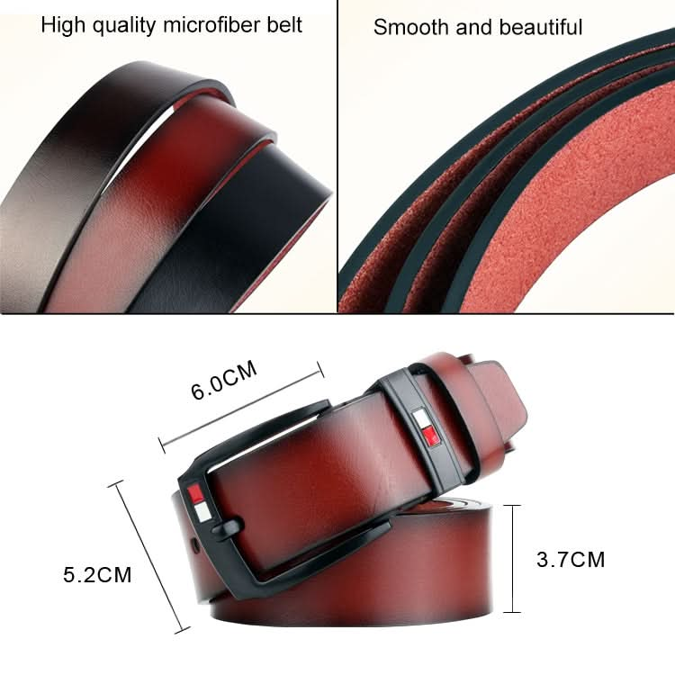 Dandali L8032 Men Retro Casual Antique Buckle Leather Belt Waistband, Size: 110-125cm Reluova