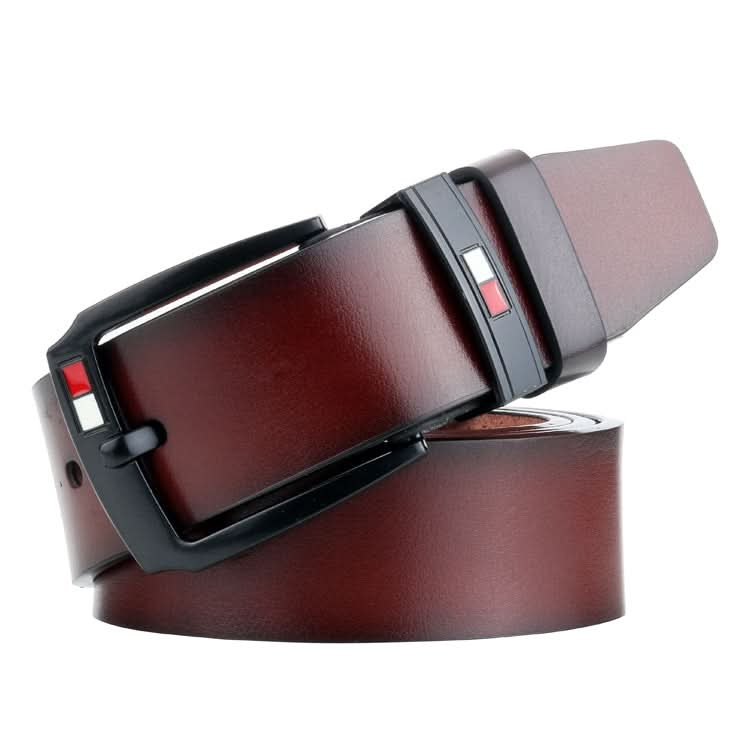 Dandali L8032 Men Retro Casual Antique Buckle Leather Belt Waistband, Size: 110-125cm Reluova