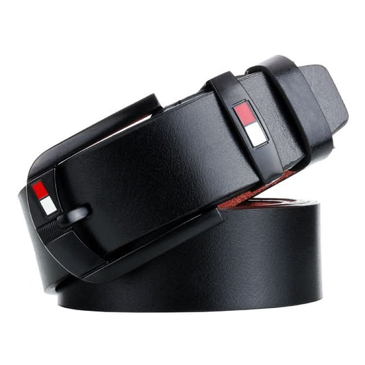 Dandali L8033 Men Retro Casual Antique Pin Buckle Leather Belt Waistband, Size: 125cm Reluova