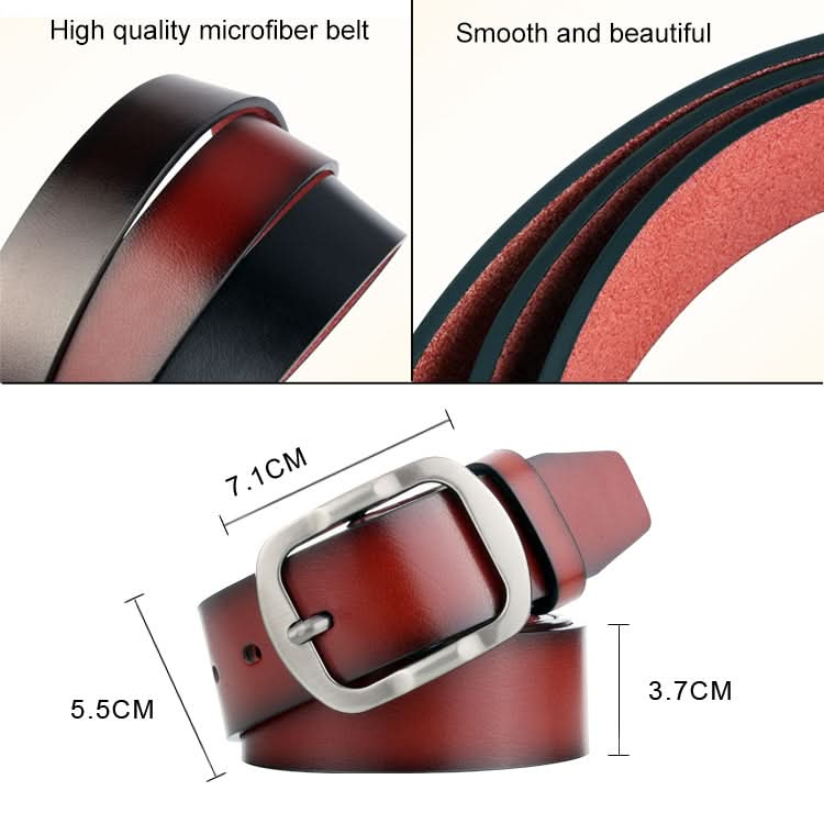 Dandali L8034 Men Casual Antique Pin Buckle Leather Belt Waistband, Size: 110-125cm Reluova