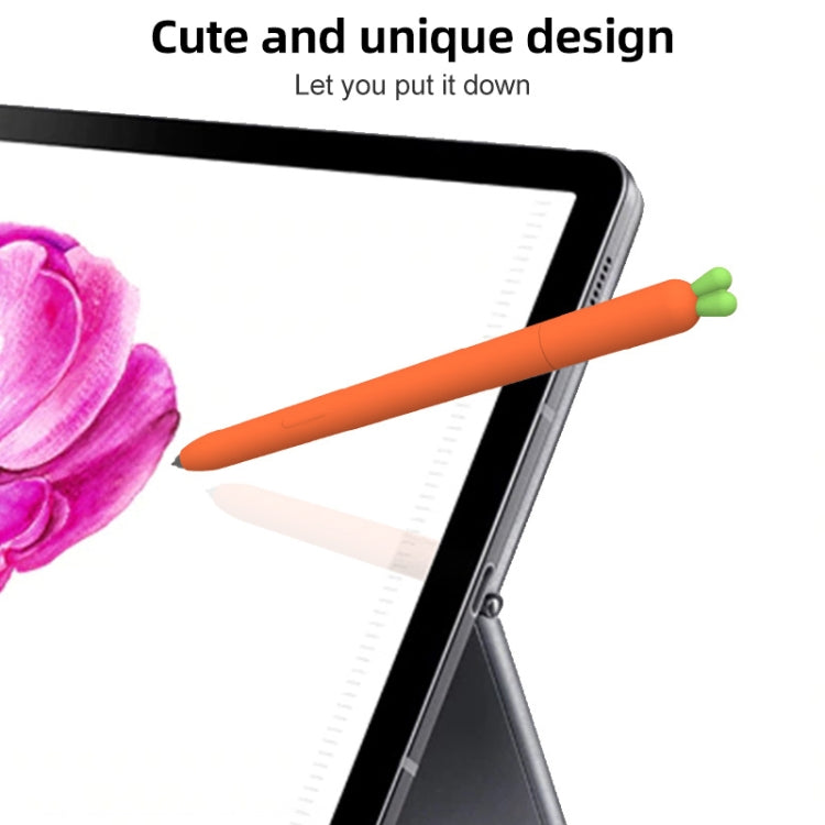 Cute Carrot Liquid Silicone Protective Cover for Samsung Galaxy Tab S6 Lite My Store