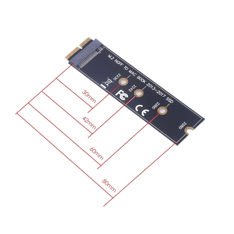 M.2 PCIE NVME SSD to Mac Book Air Pro 2013-2017 SSD Hard Drive Adapter Board For A1465 A1466 A1398 A1502