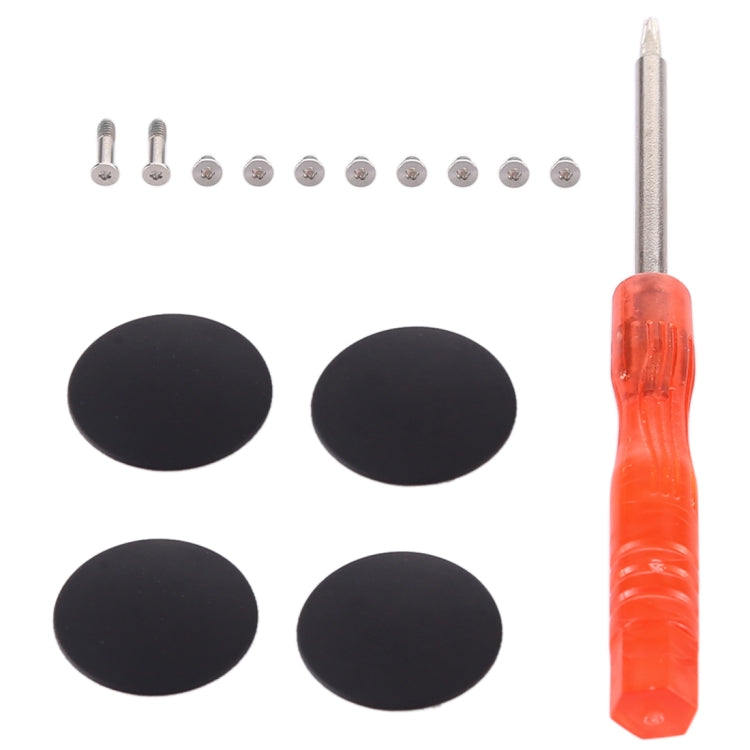 3 in 1/Set Bottom Rubber Cooling Mat + Screws + Screwdriver for Macbook Air 11 inch A1370 A1465 (2010-2018)