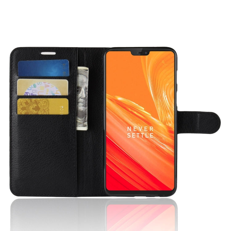 For OnePlus 6 Litchi Texture Horizontal Flip Leather Case with Holder & Card Slots & Wallet My Store