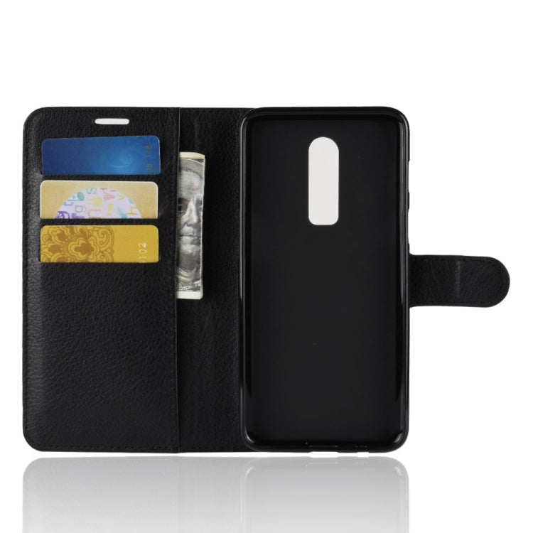 For OnePlus 6 Litchi Texture Horizontal Flip Leather Case with Holder & Card Slots & Wallet My Store