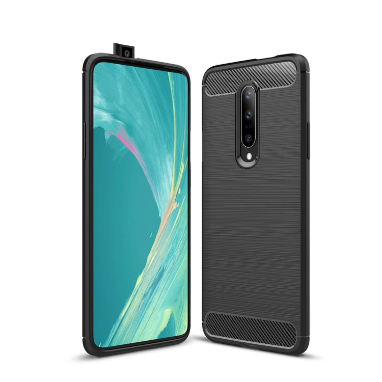 Brushed Texture Carbon Fiber Shockproof TPU Case for OnePlus 7 My Store