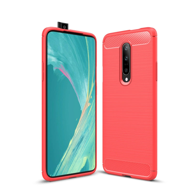 Brushed Texture Carbon Fiber Shockproof TPU Case for OnePlus 7 My Store