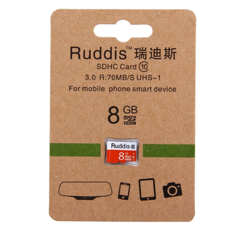 Карта памяти Ruddis 8 ГБ высокоскоростной класс 10 TF/Micro SDXC UHS-1(U1)