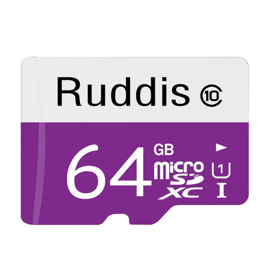 Карта памяти Ruddis 64 ГБ высокоскоростной класс 10 TF/Micro SDXC UHS-1(U1)