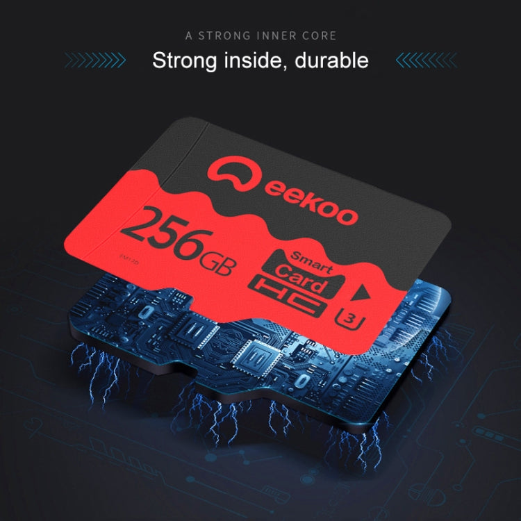 eekoo 256GB U3 TF(Micro SD) Memory Card, Minimum Write Speed: 30MB / s, Flagship Version