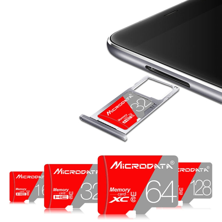 MICRODATA 128GB Class10 Red and Grey TF(Micro SD) Memory Card My Store