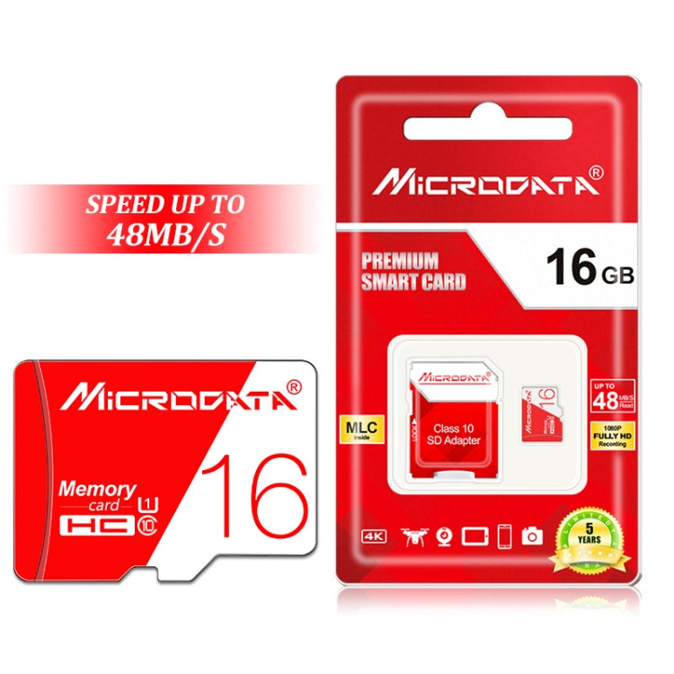 MICRODATA 16GB High Speed U1 Red and White TF(Micro SD) Memory Card My Store