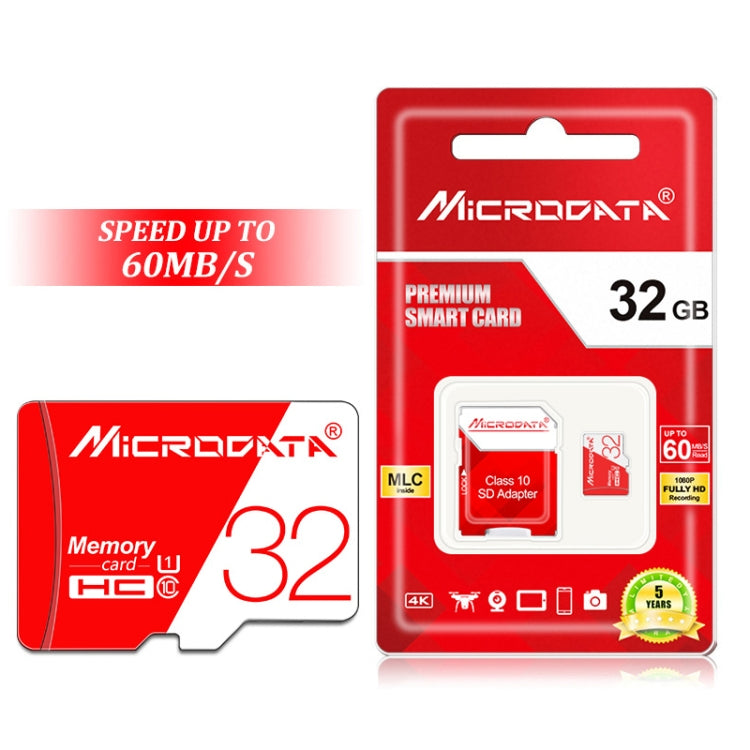 MICRODATA 32GB High Speed U1 Red and White TF(Micro SD) Memory Card My Store