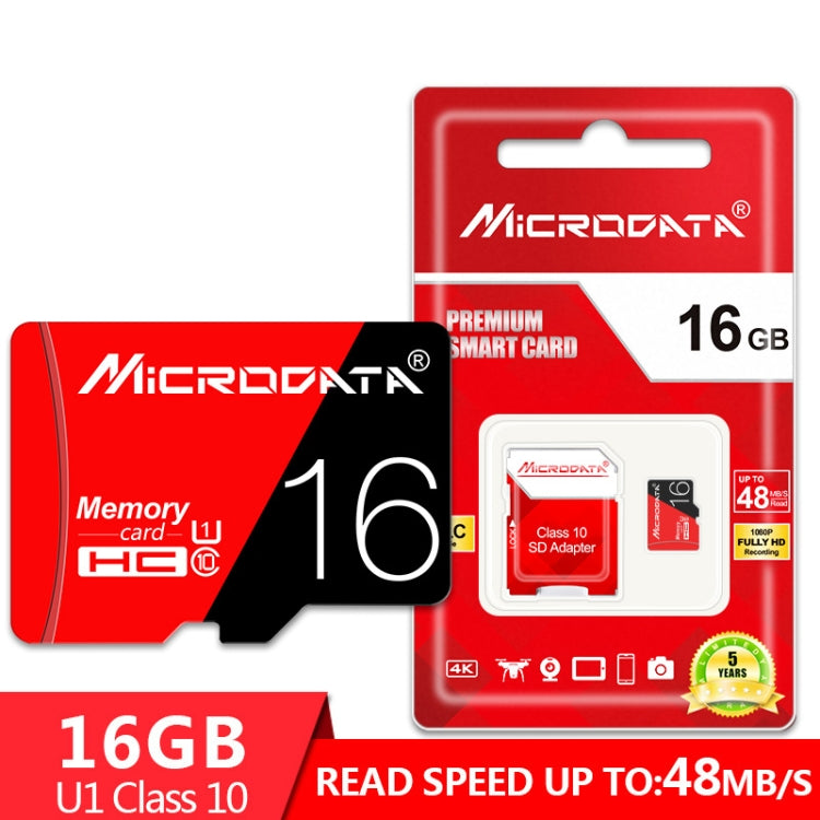 MICRODATA 16GB High Speed U1 Red and Black TF(Micro SD) Memory Card My Store