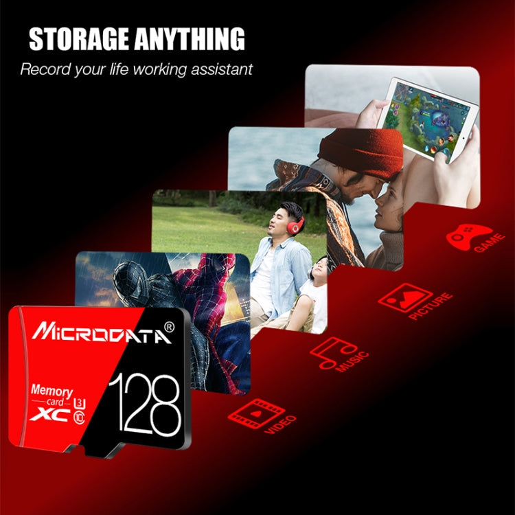 MICRODATA 16GB High Speed U1 Red and Black TF(Micro SD) Memory Card