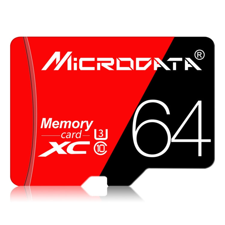 MICRODATA 64GB High Speed U3 Red and Black TF(Micro SD) Memory Card My Store