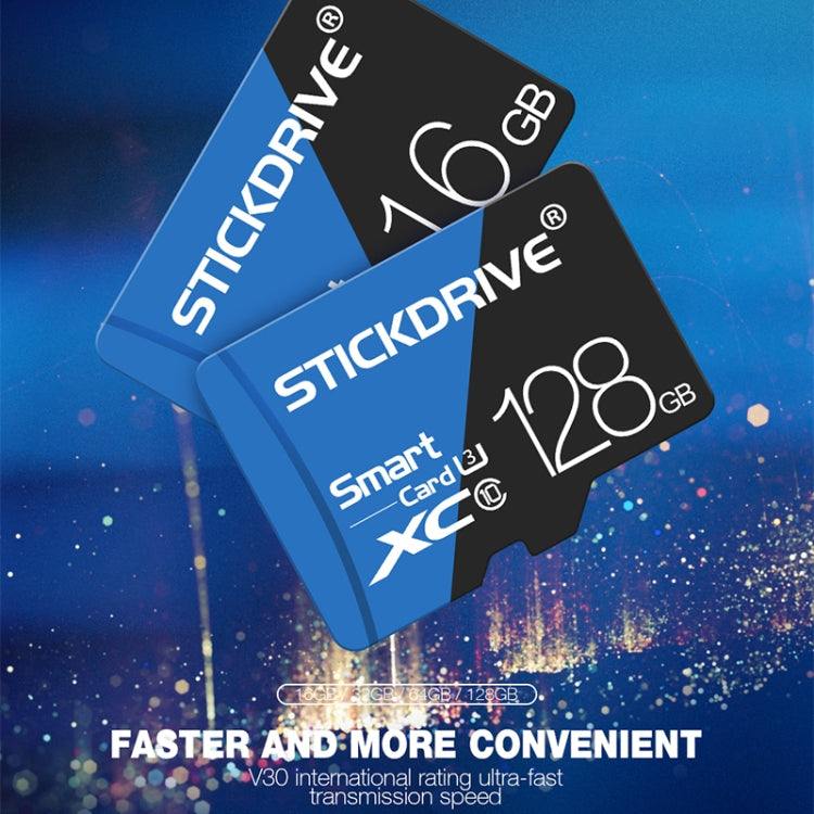 STICKDRIVE 16GB High Speed U1 Blue and Black TF(Micro SD) Memory Card My Store