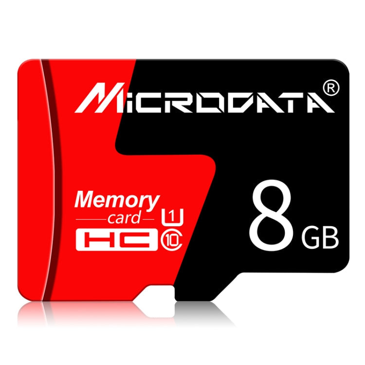 MICRODATA 8GB U1 Red and Black TF(Micro SD) Memory Card My Store