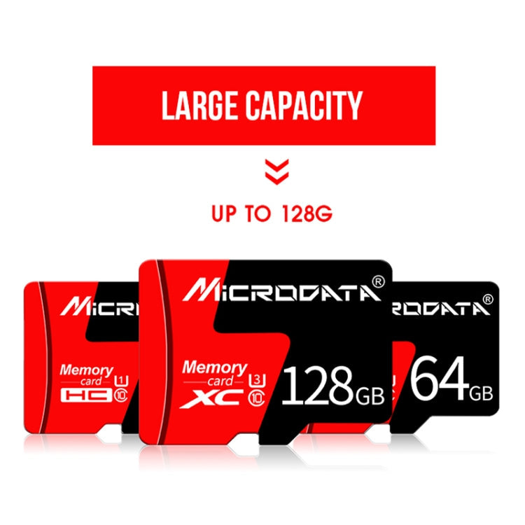 MICRODATA 8GB U1 Red and Black TF(Micro SD) Memory Card