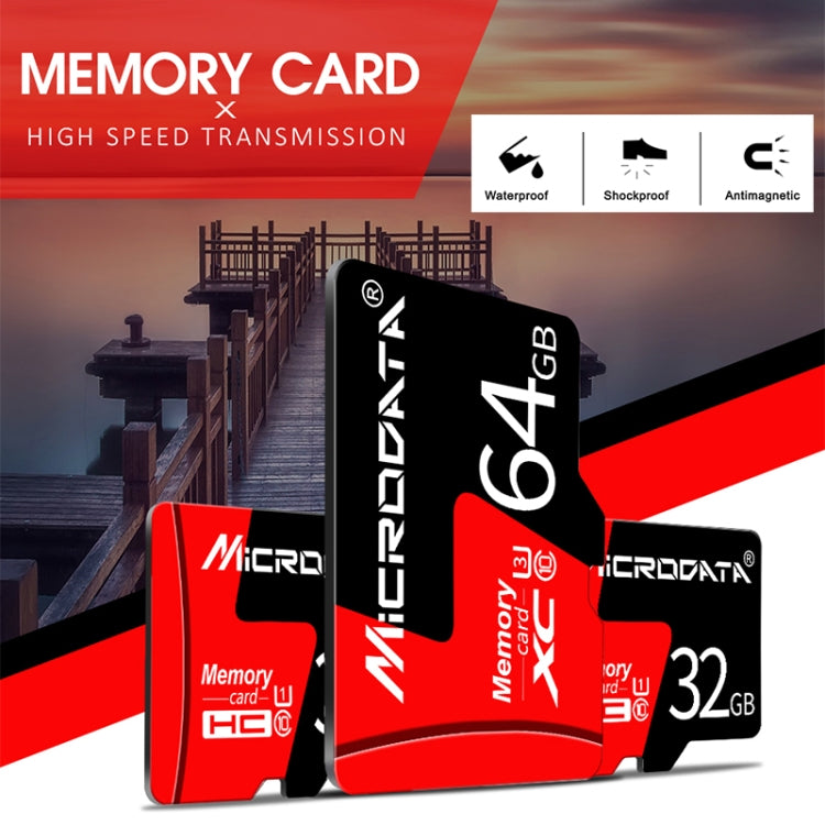 MICRODATA 8GB U1 Red and Black TF(Micro SD) Memory Card My Store