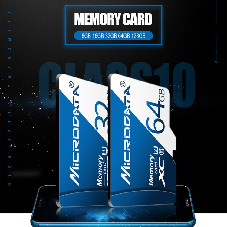 MICRODATA 16GB U1 Blue and White TF(Micro SD) Memory Card My Store