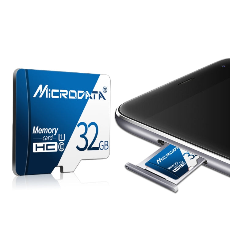 MICRODATA 16GB U1 Blue and White TF(Micro SD) Memory Card My Store