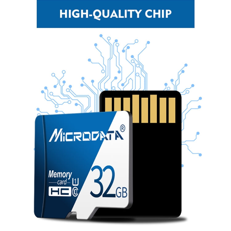 MICRODATA 16GB U1 Blue and White TF(Micro SD) Memory Card My Store