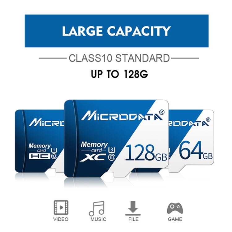 MICRODATA 16GB U1 Blue and White TF(Micro SD) Memory Card