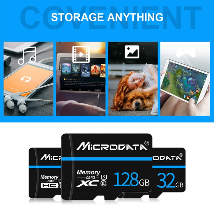 MICRODATA 16GB U1 Blue Line and Black TF(Micro SD) Memory Card