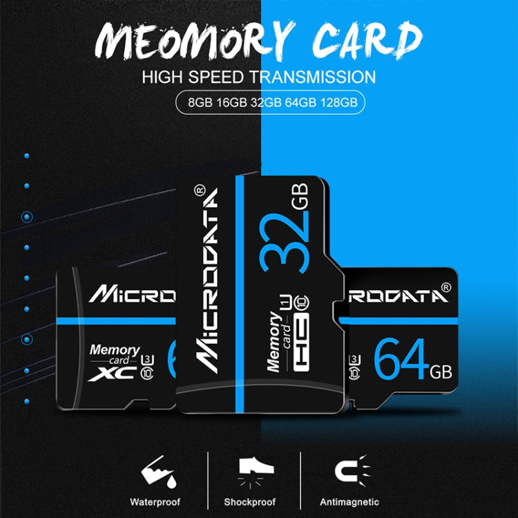 MICRODATA 16GB U1 Blue Line and Black TF(Micro SD) Memory Card My Store