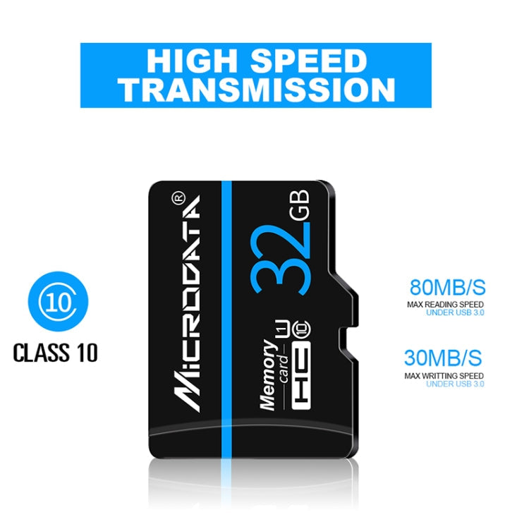 MICRODATA 32GB U1 Blue Line and Black TF(Micro SD) Memory Card My Store