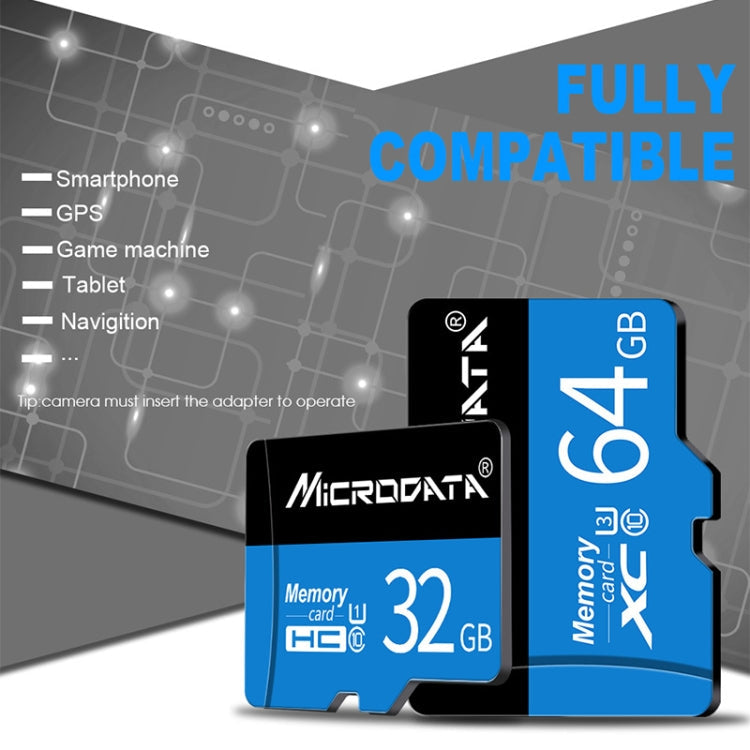 MICRODATA 16GB U1 Blue and Black TF(Micro SD) Memory Card My Store