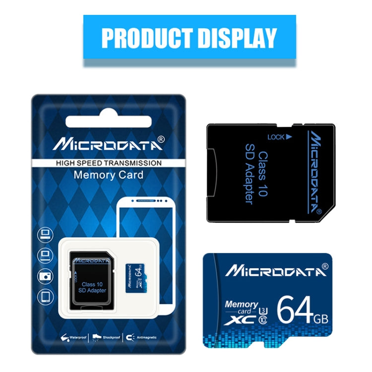 MICRODATA 64GB U3 Blue TF(Micro SD) Memory Card