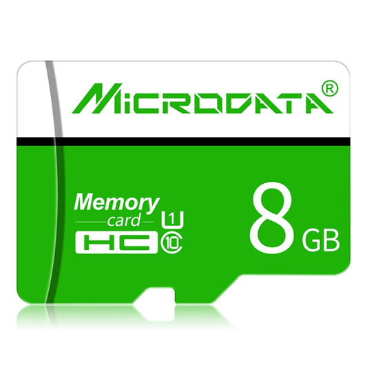 MICRODATA 8GB U1 Green and White TF(Micro SD) Memory Card My Store