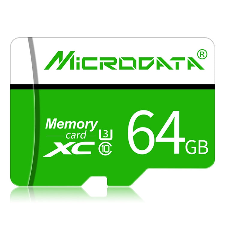 MICRODATA 64GB U3 Green and White TF(Micro SD) Memory Card My Store